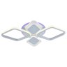 Светодиодная диммируемая люстра с ПДУ Profit Light 5893/2+2 WHT 72W+6,5W RGB