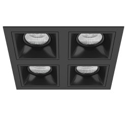 D54707070707 Встраиваемый точечный светильник Domino Quadro Lightstar (комплект из 214547+214507+214507+214507+214507)