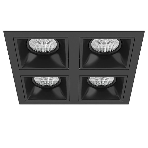D54707070707 Встраиваемый точечный светильник Domino Quadro Lightstar (комплект из 214547+214507+214507+214507+214507)