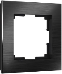 Рамка на 1 пост (черный алюминий) Aluminium Werkel W0011708