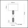 Настольная лампа с лампочкой Odeon Light Candy 4861/1T+Lamps E27 P45