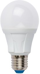 Светодиодная лампа E27 8W 3000K (теплый) Uniel LED-A60 8W-WW-E27-FR PLP01WH (UL-00001522)