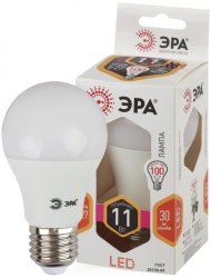 Светодиодная лампа Е27 11W 2700К (теплый) Эра LED A60-11W-827-E27 (Б0030910)