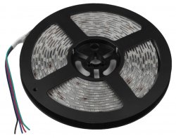 5м. Светодиодная влагозащищенная лента ЭРА 14,4W/m 60LED/m 5050SMD RGB 5M LS5050-14,4-60-24-65-RGB-5m Б0043115