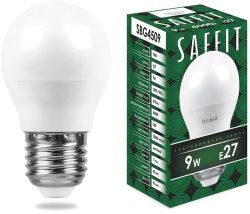 Лампа светодиодная SAFFIT SBG4509 Шарик E27 9W 4000K 55083