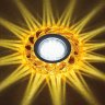 Встраиваемый светильник с LED подсветкой Fametto Luciole DLS-L147 Gu5.3 Glassy/Gold (UL-00003897)