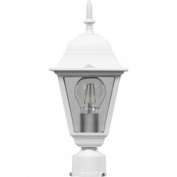 Светильник садово-парковый Feron 4103/PL4103 четырехгранный на столб 60W E27 230V, белый 11017