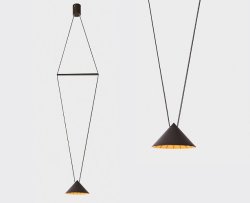 Подвесной светодиодный светильник Italline IT03-1430 black/orange