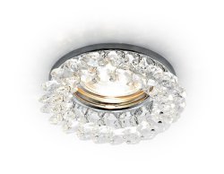 Встраиваемый светильник Ambrella light Crystal K206 CL/CH
