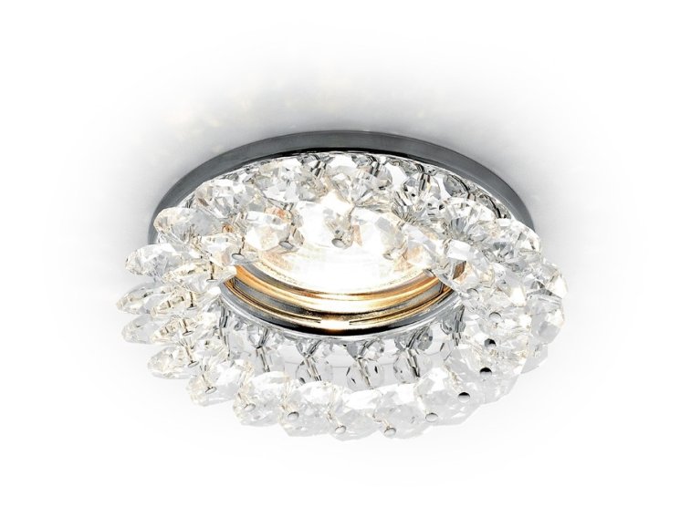 Встраиваемый светильник Ambrella light Crystal K206 CL/CH