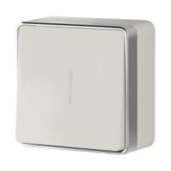 Выключатель одноклавишный с подсветкой Gallant (слоновая кость) Werkel W5010103