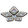 Светодиодная диммируемая люстра с ПДУ Profit Light 8054/5 WHT+BLK 270W