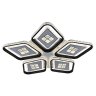 Светодиодная диммируемая люстра с ПДУ Profit Light 8054/5 WHT+BLK 270W