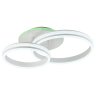 Светодиодная диммируемая люстра с ПДУ Profit Light 6004/2 WHT 156W+8W RGB