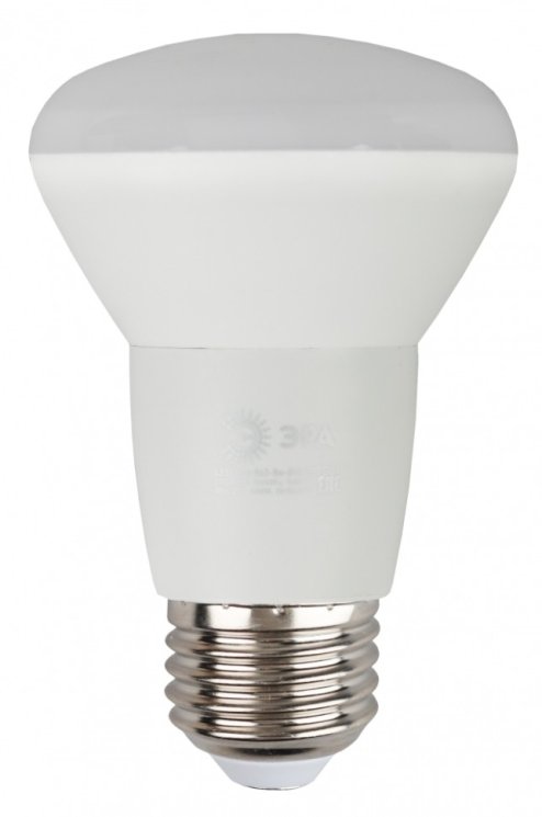Лампа светодиодная ЭРА E27 8W 2700K матовая ECO LED R63-8W-827-E27 Б0050300