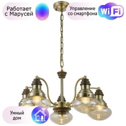 Подвесная люстра Velante с поддержкой Маруся 306-503-05-М