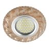 Встраиваемый светильник с LED подсветкой Fametto Luciole DLS-L147 Gu5.3 Glassy/Tea (UL-00003898)