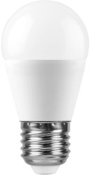 Светодиодная лампа E27 15W 4000K (белый) G45 Saffit SBG4515 55213