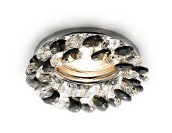Встраиваемый светильник Ambrella light Crystal K206 BK/CH