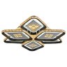 Светодиодная диммируемая люстра с ПДУ Profit Light 8054/3+3 WHT+BLK 324W