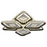 Светодиодная диммируемая люстра с ПДУ Profit Light 8054/3+3 WHT+BLK 324W
