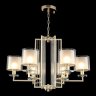 Подвесная люстра Crystal Lux с лампочками NICOLAS SP-PL6 GOLD/WHITE+Lamps E14 P45