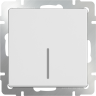 Выключатель одноклавишный с подсветкой (белый) Werkel W1110101