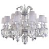 Подвесная люстра Crystal Lux с лампочками Princess SP10+5+Lamps E14 Свеча