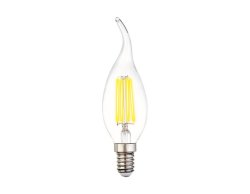 Филаментная светодиодная лампа E14 6W 3000К (теплый) C37L-F Filament Ambrella light (202214)