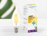 Филаментная светодиодная лампа E14 6W 3000К (теплый) C37L-F Filament Ambrella light (202214)