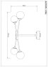 Люстра на штанге Arte lamp Marco с поддержкой Алиса A2703PL-12SG-A