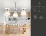 Люстра на штанге Ambrella light Traditional TR9091