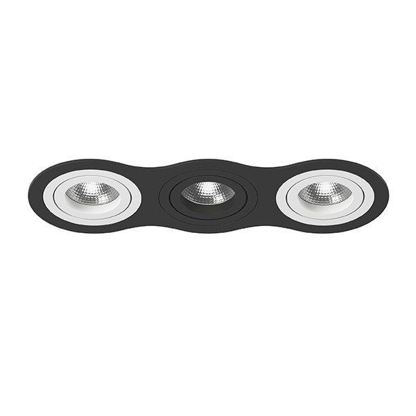 i637600706 Встраиваемый точечный светильник Intero 16 Triple Round Lightstar (комплект из 217637+217606+217607+217606)