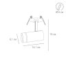 Спот Arte Lamp Nahn A3221PL-1BK