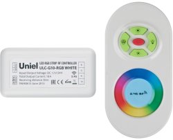 Контроллер для светодиодных лент 12/24В 2,4 ГГц (11104) Uniel ULC-G10-RGB White