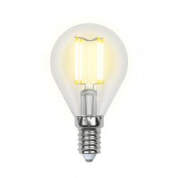 Филаментная лампа E14 6W 4000K (белый) Sky Uniel LED-G45-6W-NW-E14-CL PLS02WH (UL-00001371)