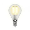 Филаментная лампа E14 6W 4000K (белый) Sky Uniel LED-G45-6W-NW-E14-CL PLS02WH (UL-00001371)