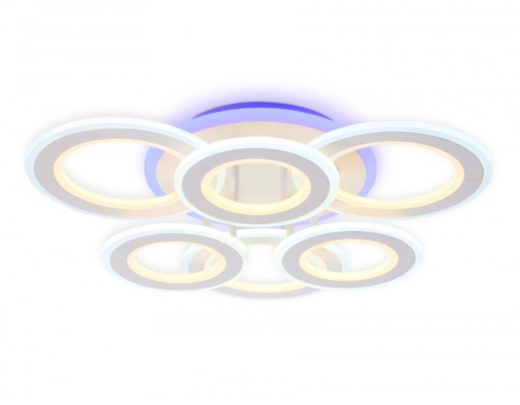 Потолочная диммируемая люстра с пультом ДУ Ambrella light FA8805 WH