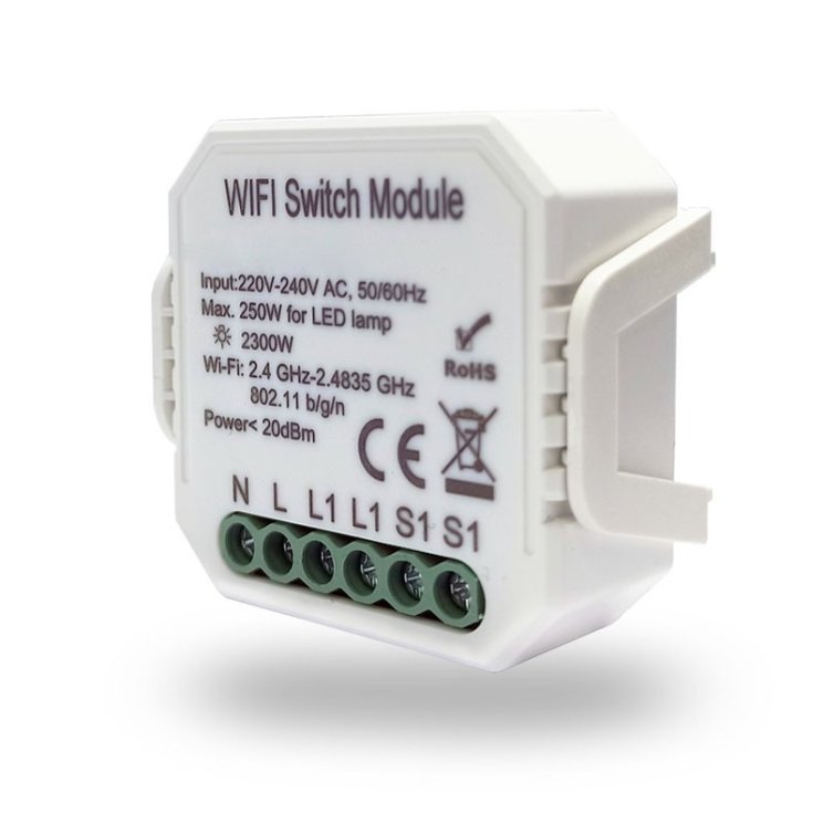 Wi-Fi реле 1 канал 250W Denkirs RL1001-SM
