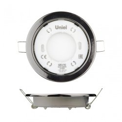 Встраиваемый светильник (UL-00005055) Uniel GX53/H2 Black Chrome 10 Prom