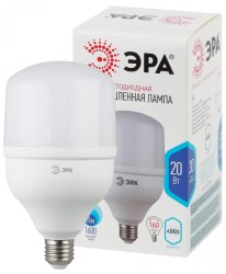 Светодиодная лампа E27 20W 4000К (белый) Эра LED POWER T80-20W-4000-E27 (Б0027001)