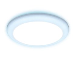 Встраиваемый cветодиодный светильник с регулируемым крепежом и подсветкой Ambrella light Downlight DCR309