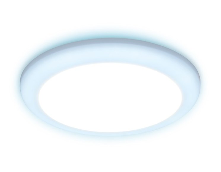 Встраиваемый cветодиодный светильник с регулируемым крепежом и подсветкой Ambrella light Downlight DCR309