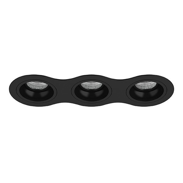 D637070707 Встраиваемый точечный светильник Domino Round Lightstar (комплект из 214637+214607+214607+214607)
