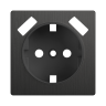 Накладка для розетки USB (графит рифленый) Werkel W1179504