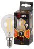 Лампа светодиодная филаментная ЭРА E14 7W 2700K прозрачная F-LED P45-7W-827-E14 Б0027946