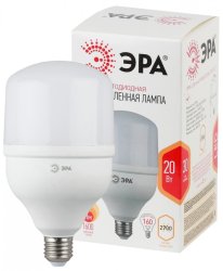 Светодиодная лампа E27 20W 2700К (теплый) Эра LED POWER T80-20W-2700-E27 (Б0027000)