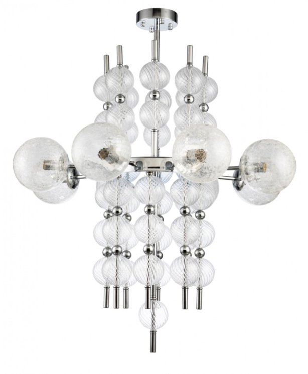 Люстра на штанге Escada 10163/8PL E14*60W Chrome