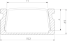 2м. Накладной алюминиевый профиль для светодиодной ленты Elektrostandard LL-2-ALP006 (a053618)