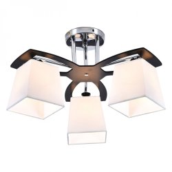 Потолочный светильник Escada 1116/3PL E27*60W Chrome/Black/White PERSEUS